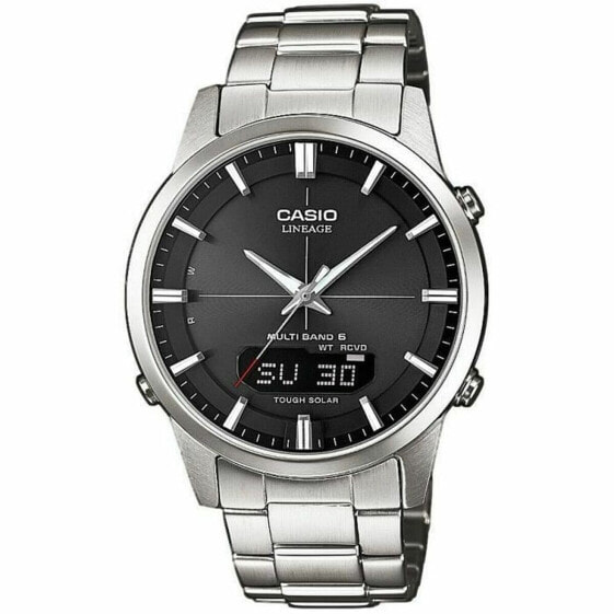 Мужские часы Casio LINEAGE Multiband 6 Tough Solar Чёрный Серебристый (Ø 40 mm)