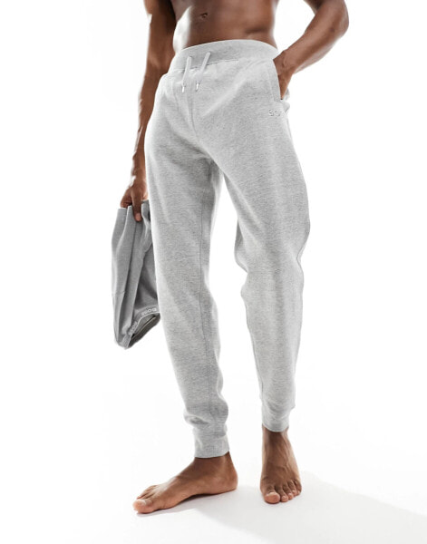 Boss Bodywear cozy lounge joggers in grey