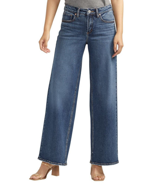 Suki Mid Rise Wide Leg Jeans