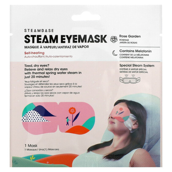 Steam Eye Mask, Rose Garden, 1 Mask