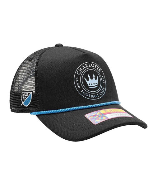 Men's Black Charlotte FC Atmosphere Trucker Adjustable Hat