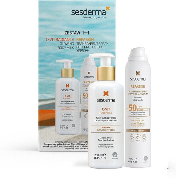 SesDerma Laboratories C-Vit Radiance & Repaskin (Körpermilch 250ml + Körperspray 200ml)