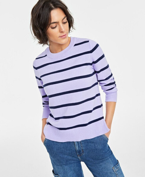 Women's Crewneck Long-Sleeve Sweater, Created for Macy's