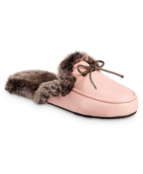 Women's Faux Leather Vivienne Scuff Slippers