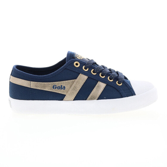 Gola Coaster CLA561 Womens Blue Canvas Lace Up Lifestyle Sneakers Shoes 10