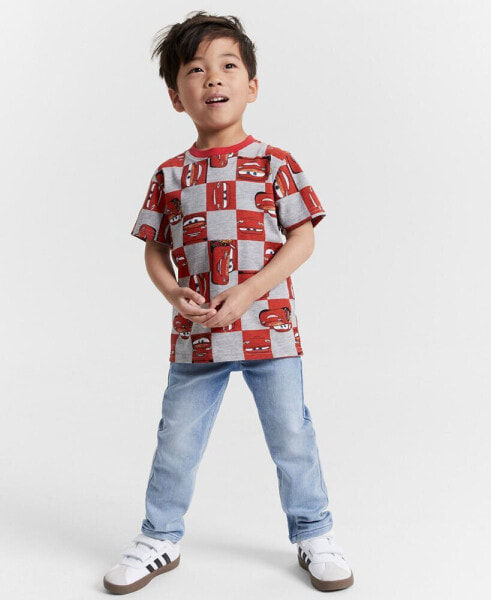 Toddler Boys Cars Printed Crewneck T-Shirt, Created for Macy's