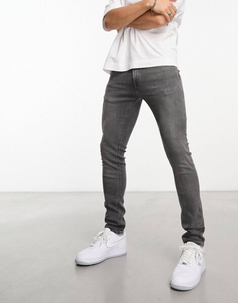 Jack & Jones Intelligence Liam skinny fit jeans in grey