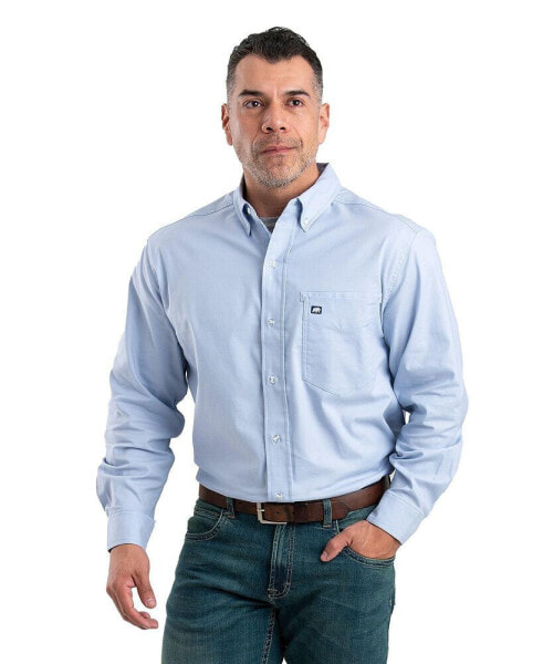 Big & Tall eman Flex Long Sleeve Button Down Shirt