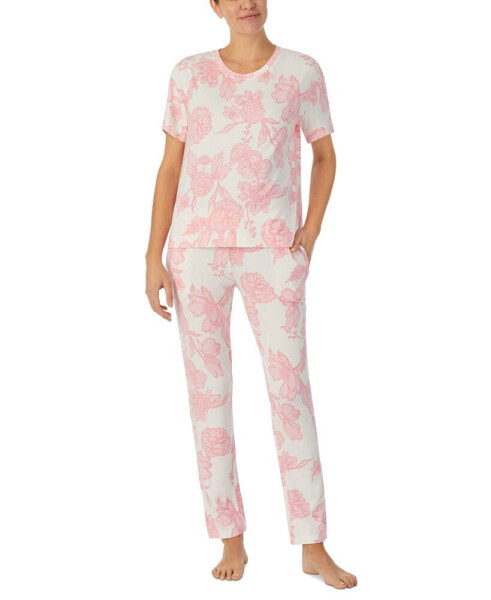 Women's 2-Pc. Printed Jogger Pajamas Set