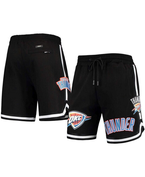 Men's Black Oklahoma City Thunder Chenille Shorts