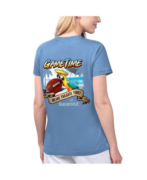 Women's Blue Jacksonville Jaguars Game Time V-Neck T-Shirt