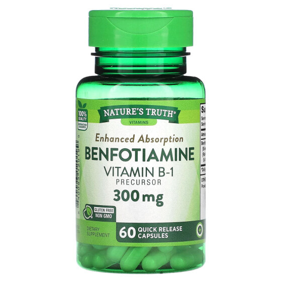 Benfotiamine, 300 mg, 60 Quick Release Capsules