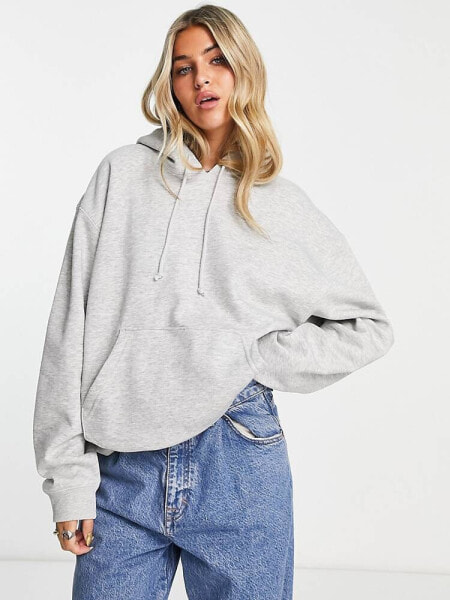 Weekday Essence hoodie in grey