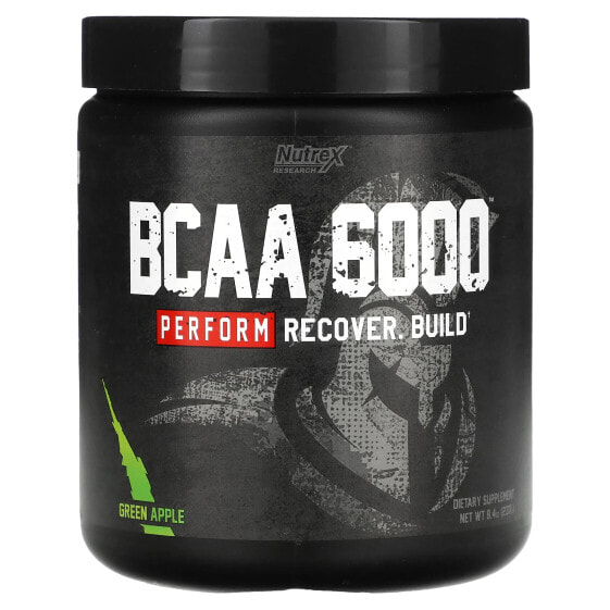 Nutrex Research, BCAA 6000, зеленое яблоко, 237 г (8,4 унции)