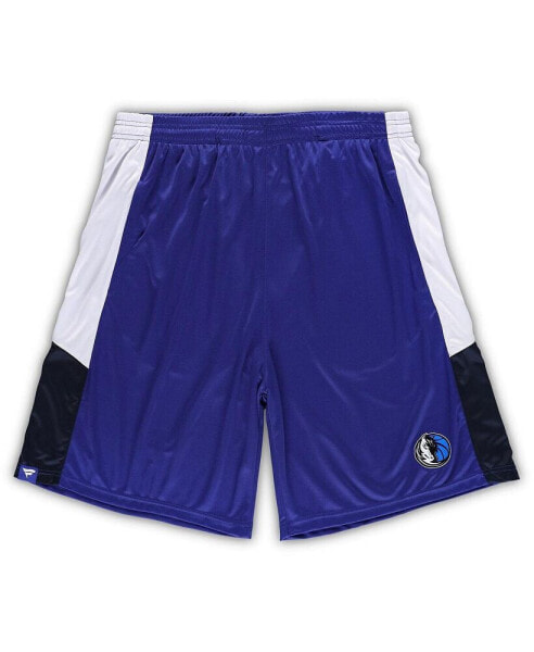 Men's Blue Dallas Mavericks Big and Tall Champion Rush Practice Shorts