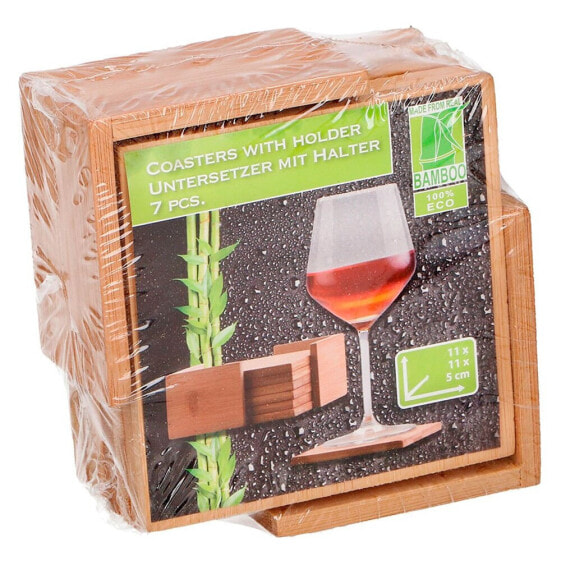 OEM Bamboo Coasters 7 Units