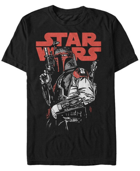 Star Wars Men's Classic Boba Fett Bounty Hunter Short Sleeve T-Shirt