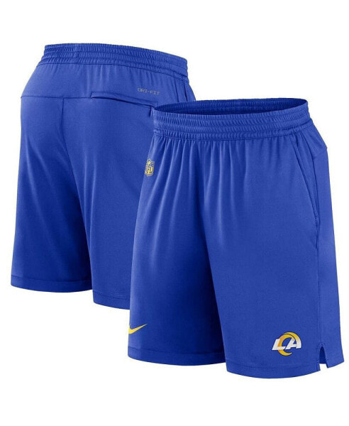 Men's Royal Los Angeles Rams Sideline Performance Shorts