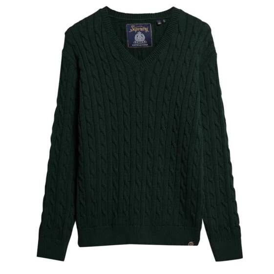 SUPERDRY Cable v neck sweater