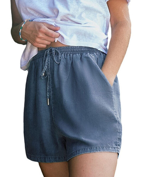 Women's Chambray Drawstring Shorts