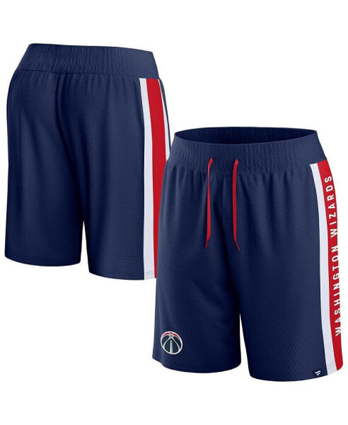 Men's Navy Washington Wizards Referee Iconic Mesh Shorts