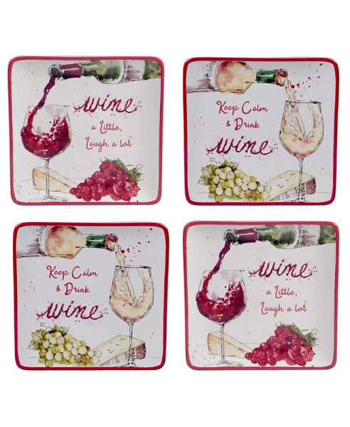 Napa 4-Pc. Salad Plates asst.