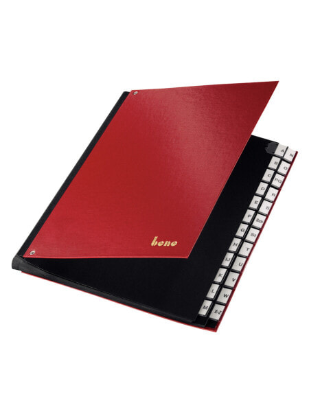 Bene 75116RT - Alphabetic tab index - Polypropylene (PP) - Red - 265 mm - 355 mm