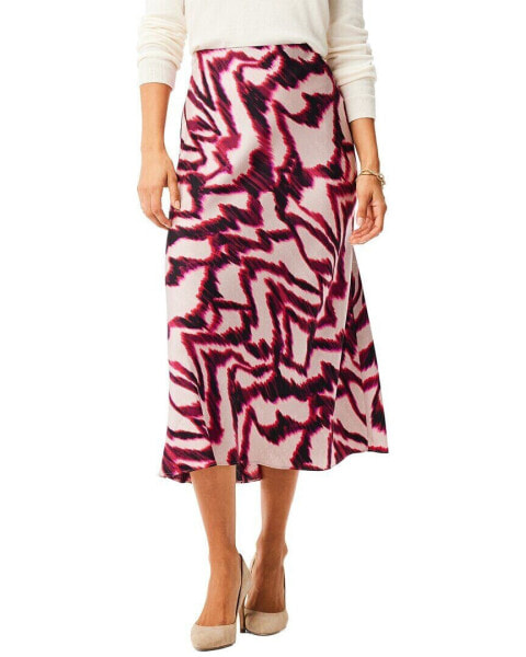 Nic+Zoe Blurred Ikat Skirt Women's M