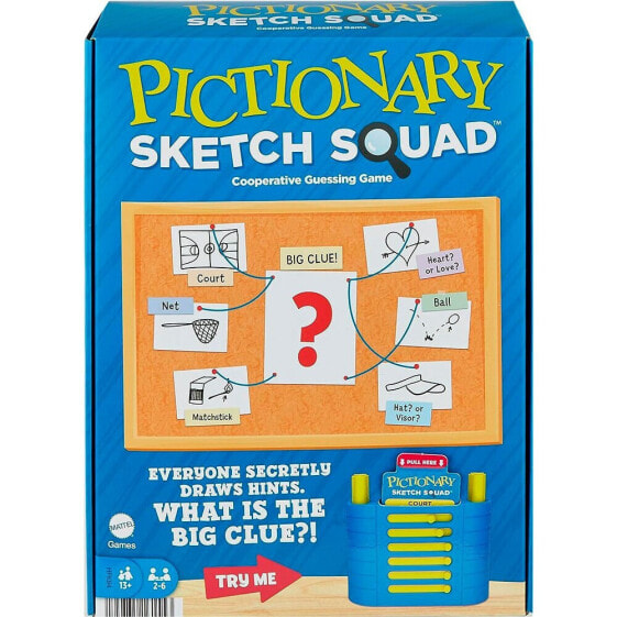 MATTEL GAMES Pictionary Sketch Squad Board Game