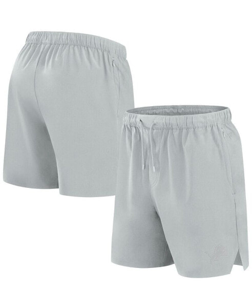 Men's Gray Detroit Lions Front Office Woven Shorts