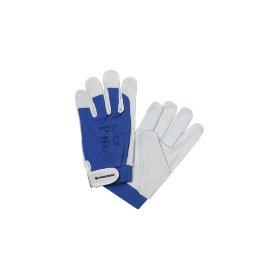 Promat Handschuhe Donau Größe 10 natur/blau EN 388 PSA-Kategorie II, VE: 12 Paar