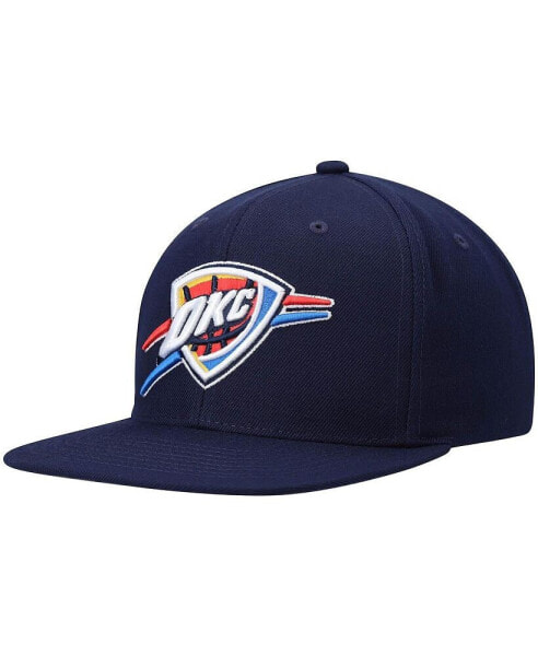 Men's Navy Oklahoma City Thunder Ground 2.0 Snapback Hat