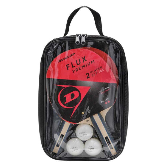 Dunlop Flux Premium 2 Player 2 Bats+3 Balls+1 Bag Ping Pong Kit