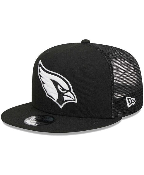 Men's Black Arizona Cardinals Main Trucker 9FIFTY Snapback Hat