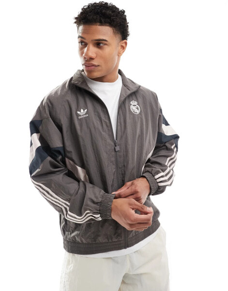 adidas Performance Real Madrid Originals track top in Brown