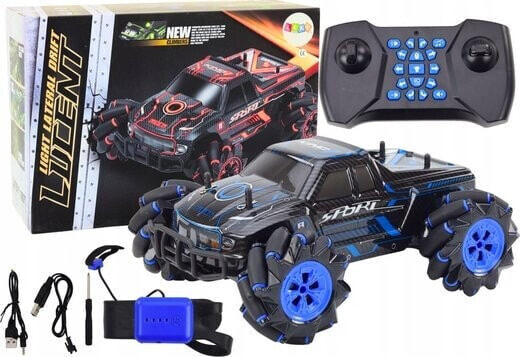 LeanToys Auto Terenowe Zdalnie Sterowane RC Drift Jazda na Skos Niebieski