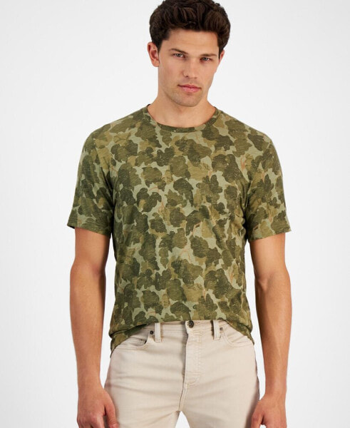 Men's Regular-Fit Floral T-Shirt, Created for Macy's