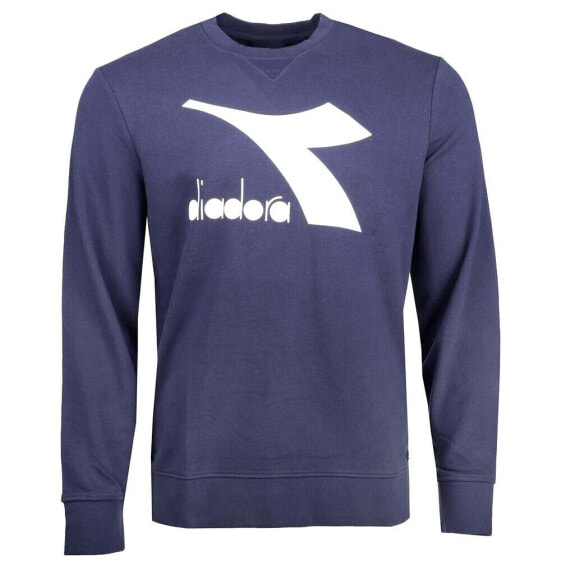 Diadora Logo Chromia Crew Neck Sweatshirt Mens Size XS 177764-60062