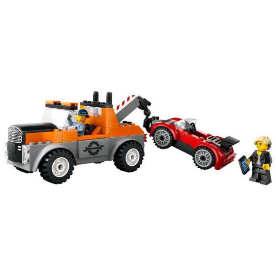 LEGO Truck Crane And Sports Car Repair Construction Game