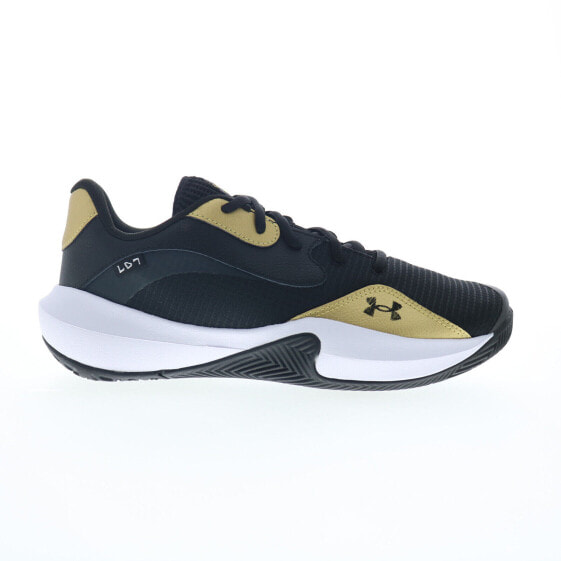 Under Armour Lockdown 7 Low 3027646-001 Mens Black Athletic Basketball Shoes