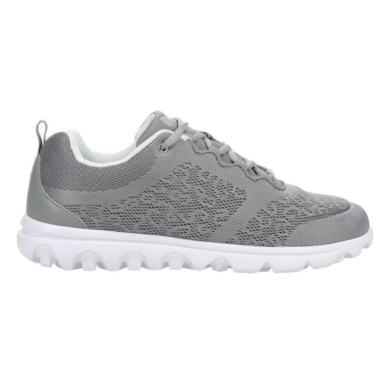 Propet Travelactiv Walking Womens Grey Sneakers Athletic Shoes W5102-SIL