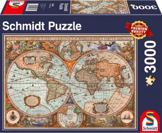 Schmidt Spiele Puzzle Antique World Map 3000