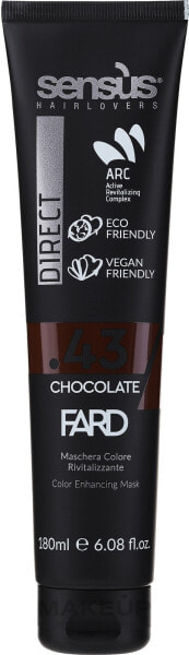 Farbverstärkende Maske für coloriertes Haar - Sensus Direct Fard Color Enchancing Mask .43 - Chocolate