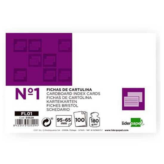 LIDERPAPEL Smooth sheet n1 65x95 mm 100 units 180g