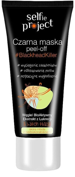 Schwarze Peeling-Maske für das Gesicht