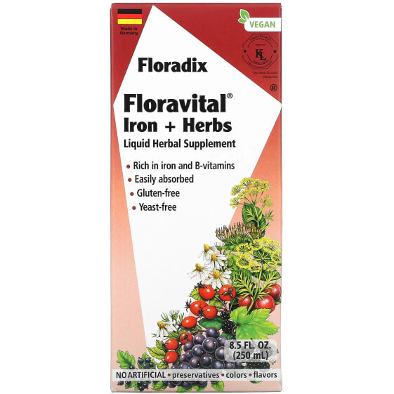 Floravital® Iron + Herbs, 8.5 fl oz (250 ml)