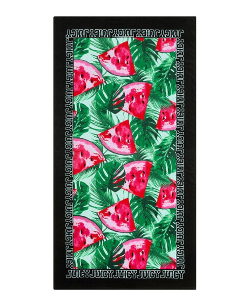 Watermelon Cotton Beach Towel, 36" x 68"