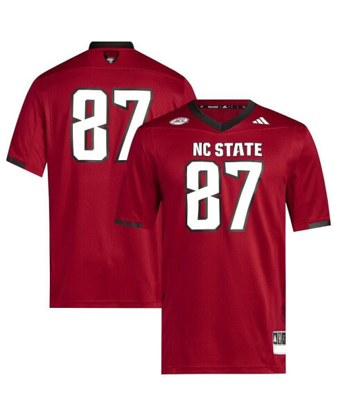 Men's #87 Red NC State Wolfpack Premier Jersey