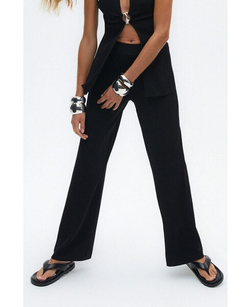 Women's High Waist Knit Pants