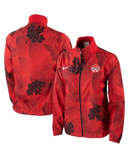 Women's Red 2023 Canada Women's National Team Anthem Performance Full-Zip Jacket